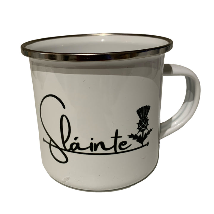 Clan Artisan Designed & Handprinted Enamel (Tin) Mugs