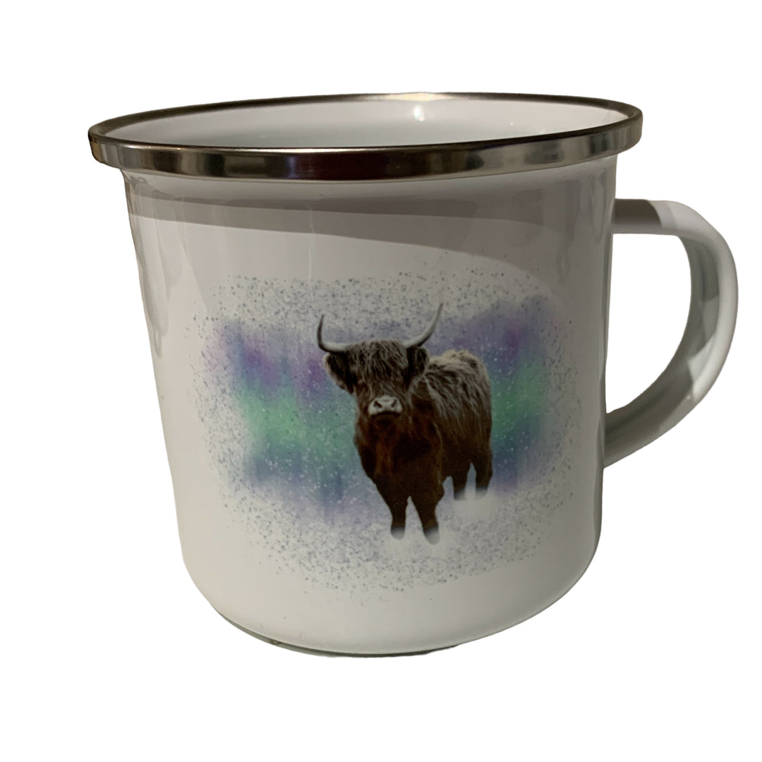 Clan Artisan Designed & Handprinted Enamel (Tin) Mugs