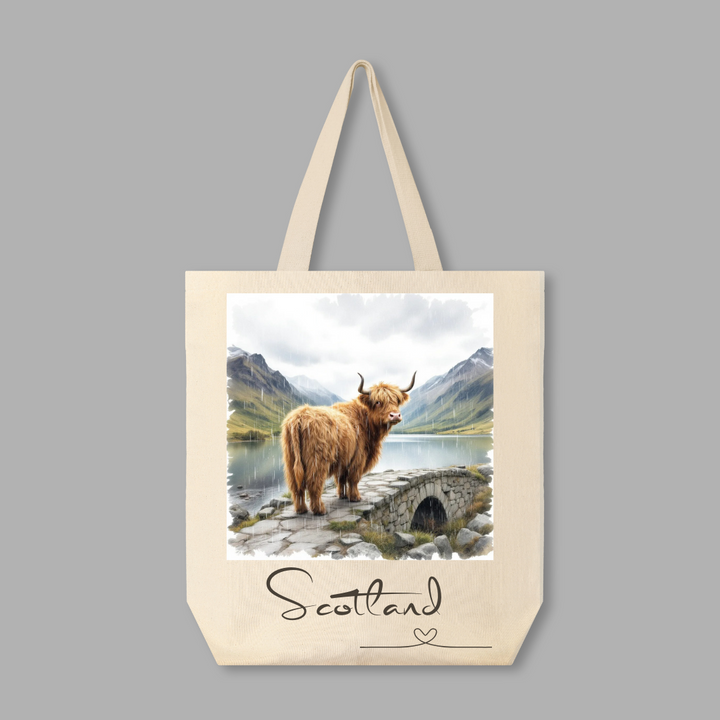 Clan Artisan Highland Cow Shopping Bags