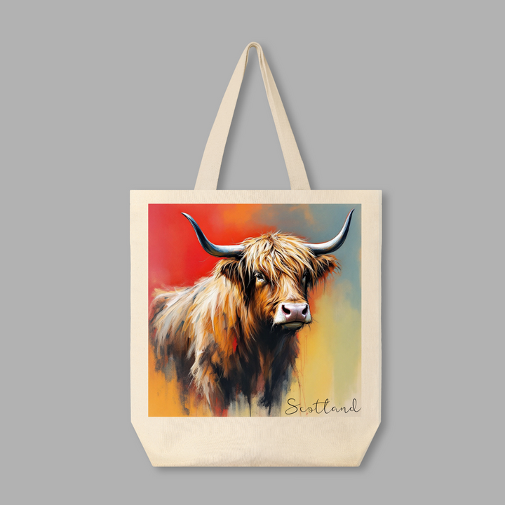 Clan Artisan Highland Cow Shopping Bags