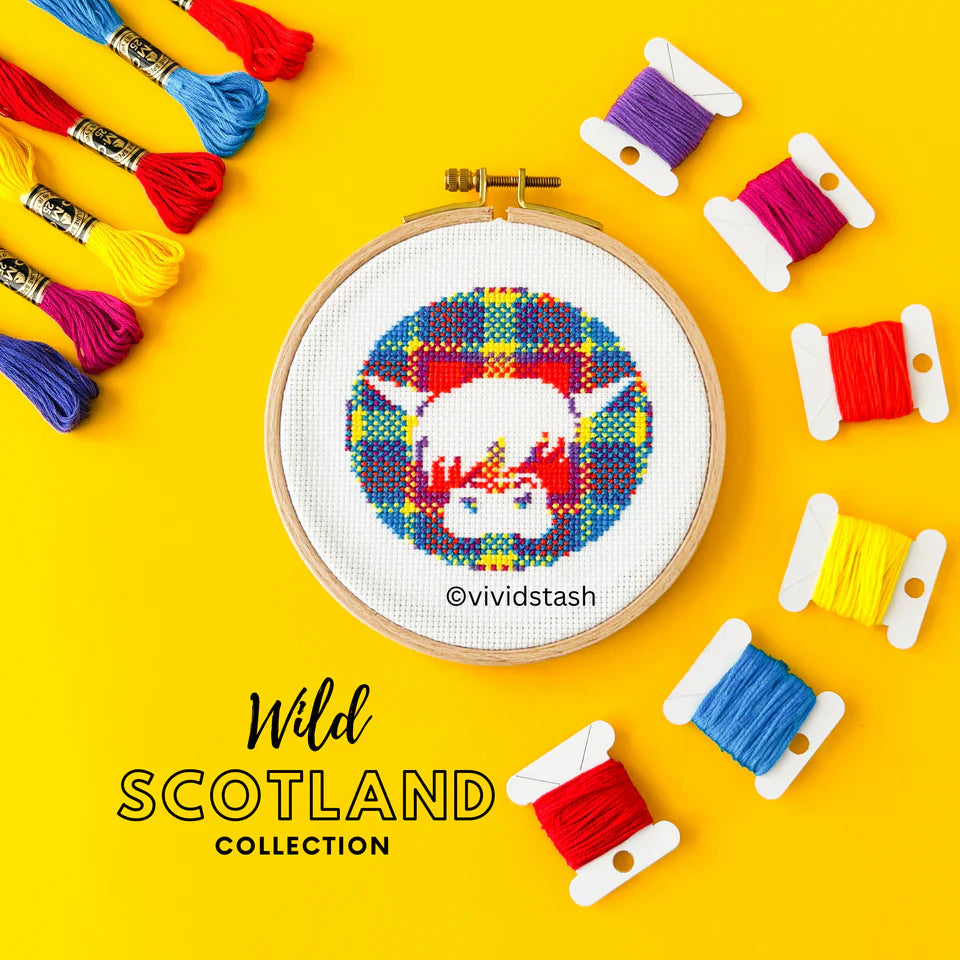 Vivid Stash Wild Scotland Cross Stitch Kit