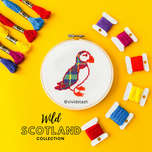 Vivid Stash Wild Scotland Cross Stitch Kit