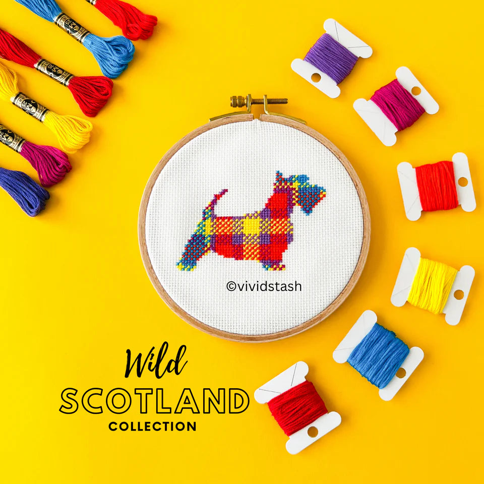 Vivid Stash Wild Scotland Cross Stitch Kit