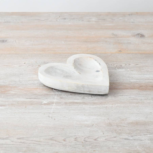 Wooden Heart Dish, 15cm