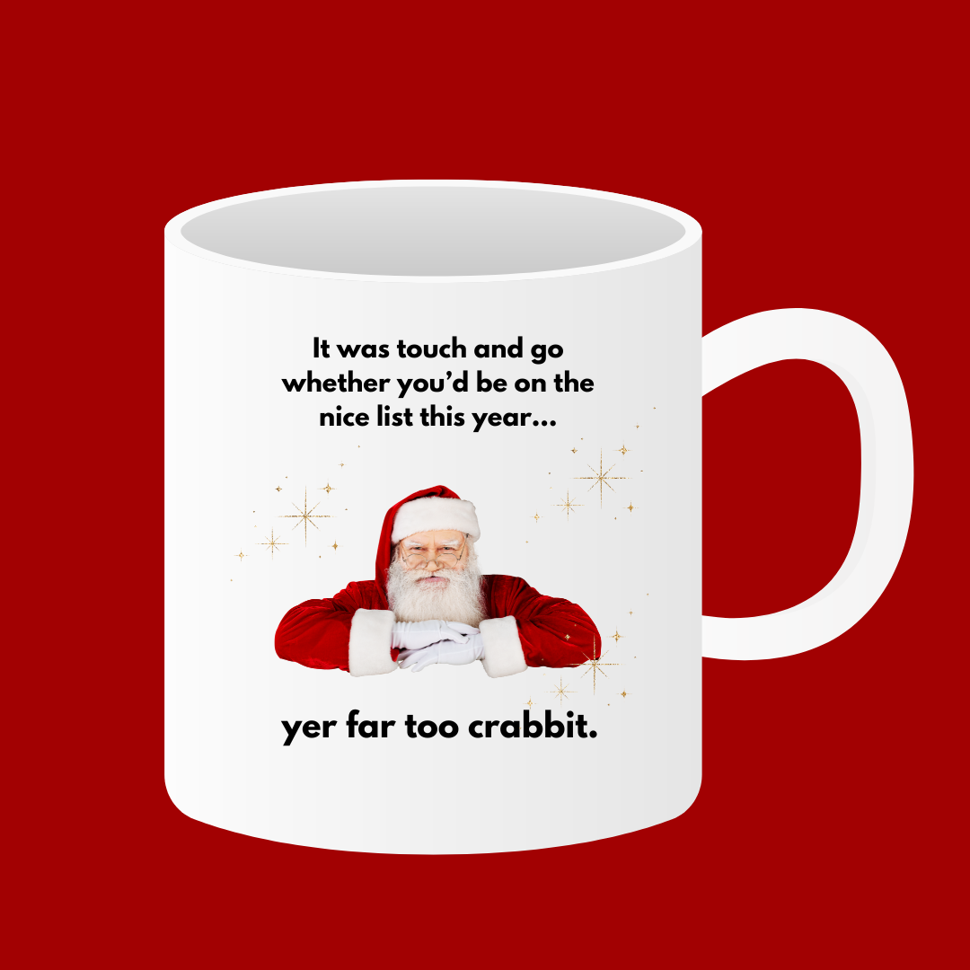 Clan Artisan Designed & Handprinted Christmas Ceramic Mugs 10oz
