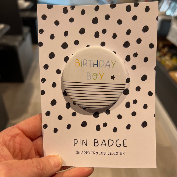 Snappy Crocodile Designs Large Pin Badges