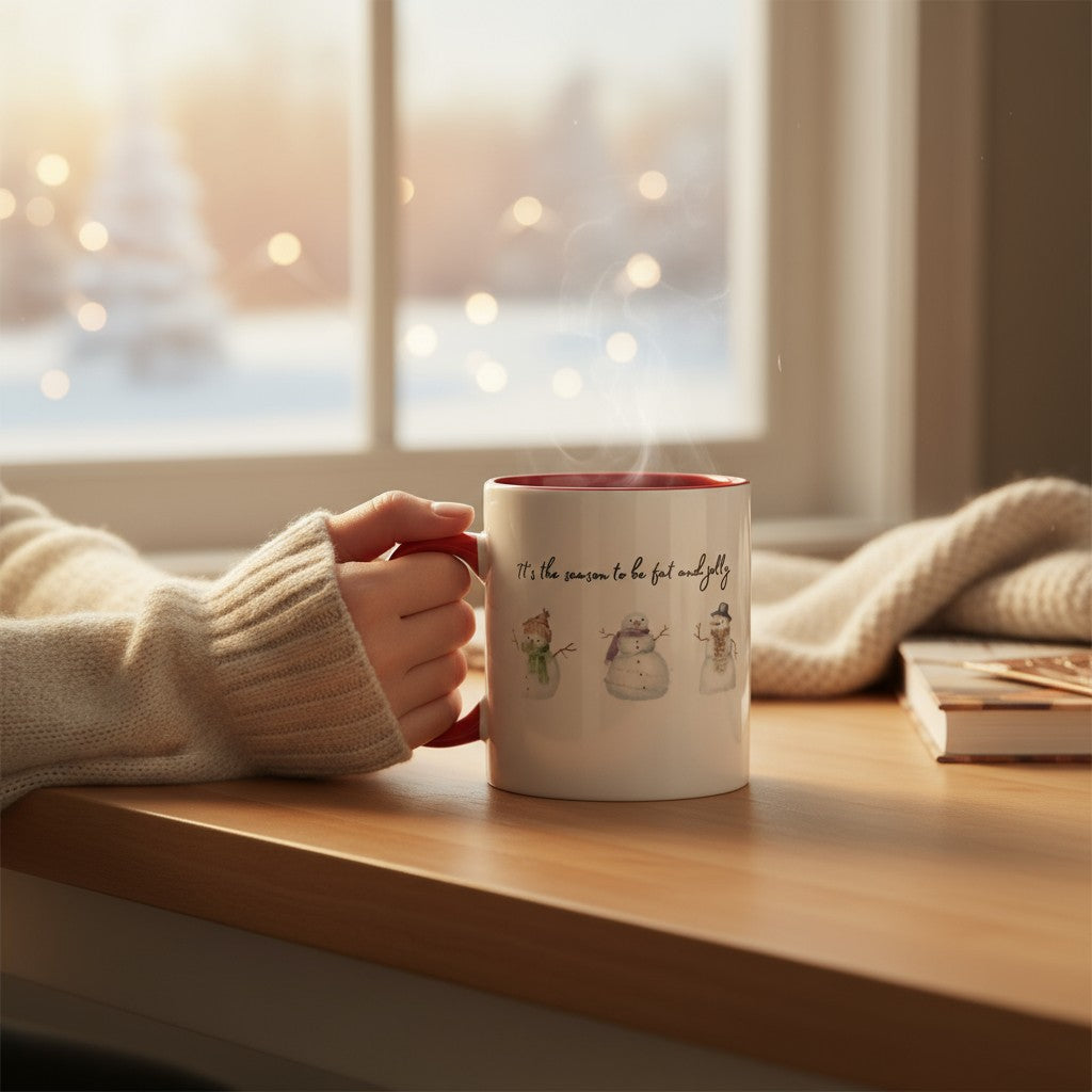 Clan Artisan Designed & Handprinted Christmas Ceramic Mugs 10oz 2025