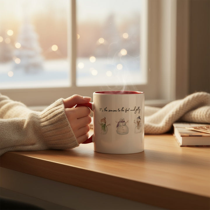 Clan Artisan Designed & Handprinted Christmas Ceramic Mugs 10oz 2025