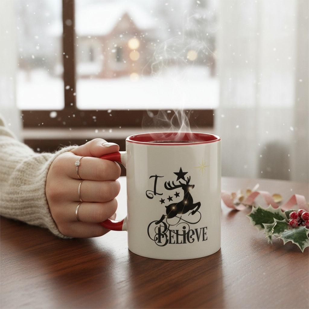 Clan Artisan Designed & Handprinted Colour Christmas Ceramic Mugs 10oz 2025