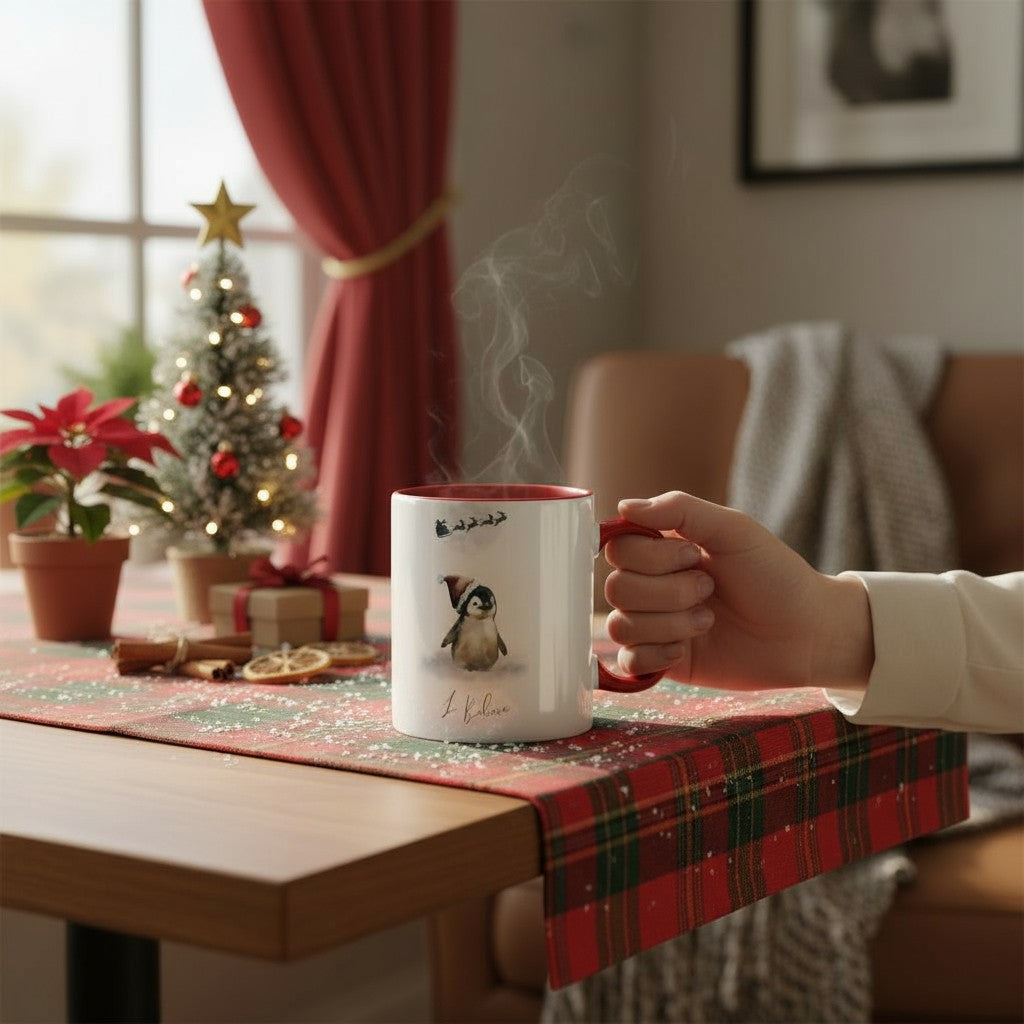 Clan Artisan Designed & Handprinted Christmas Ceramic Mugs 10oz 2025