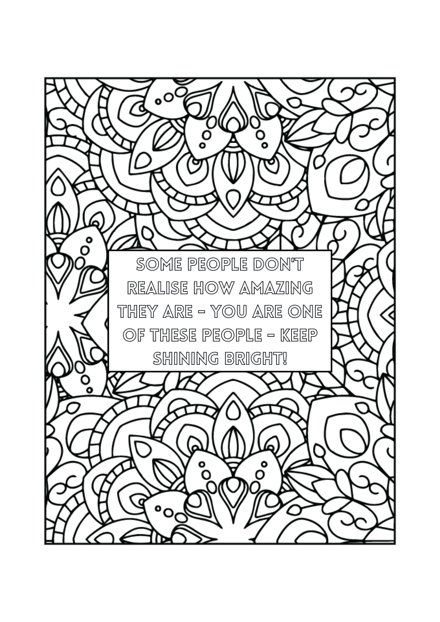 Colour Some Inspiration Into Your Life Colouring Book