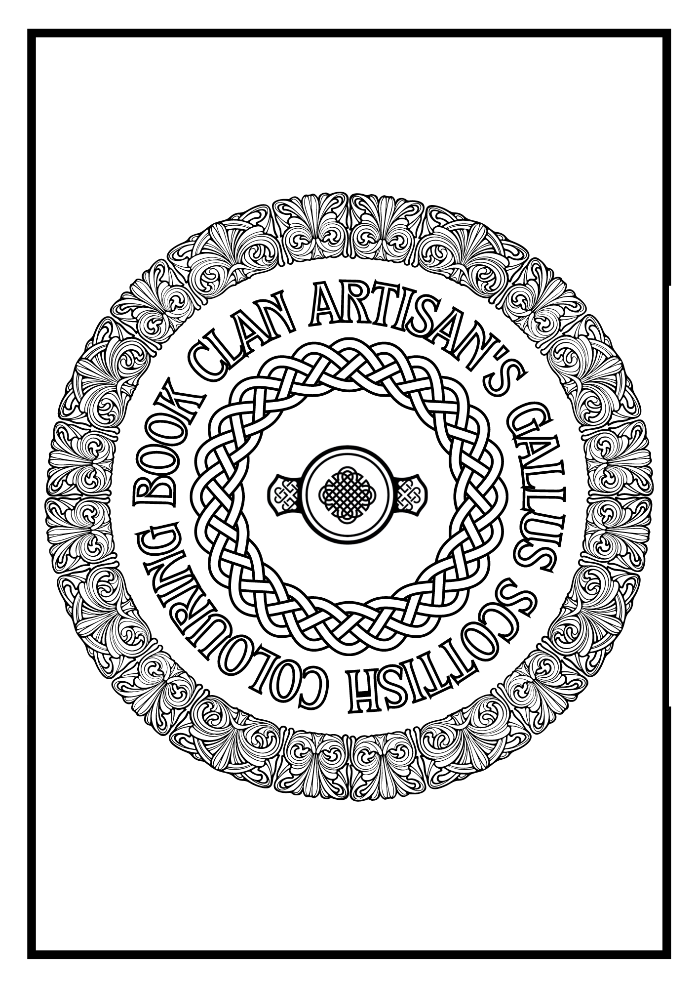 Clan Artisan's Gallus Scottish Colouring Book