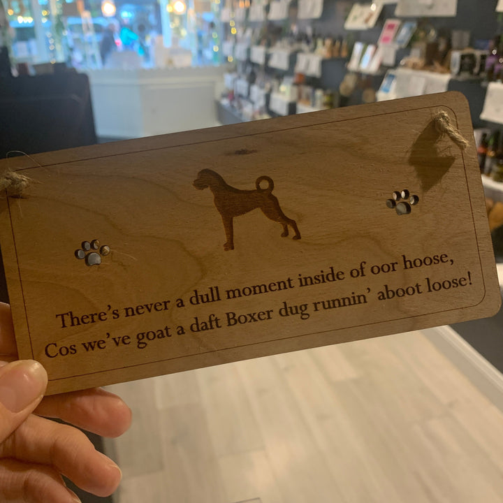 The Right Words Poetic Dog Plaques