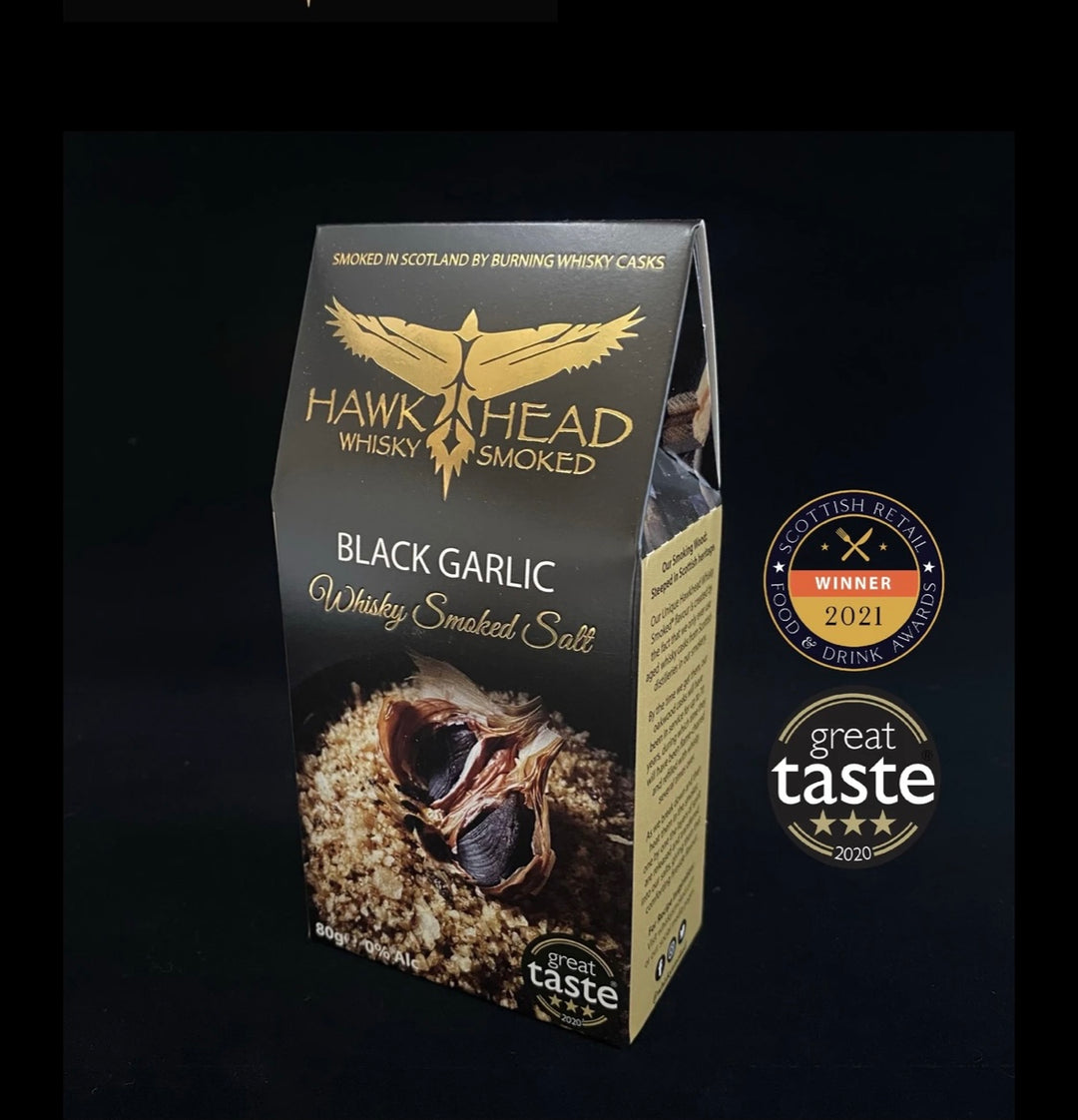 Hawkhead Black Garlic Whisky Smoked Salt