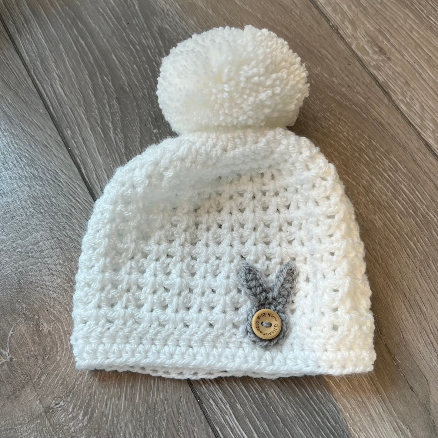 Buttons & Bows Baby Pom Pom Hats