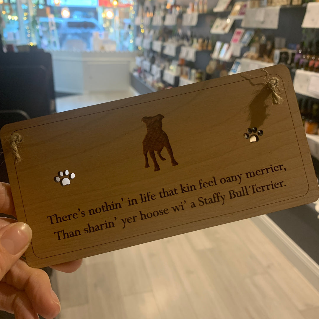 The Right Words Poetic Dog Plaques