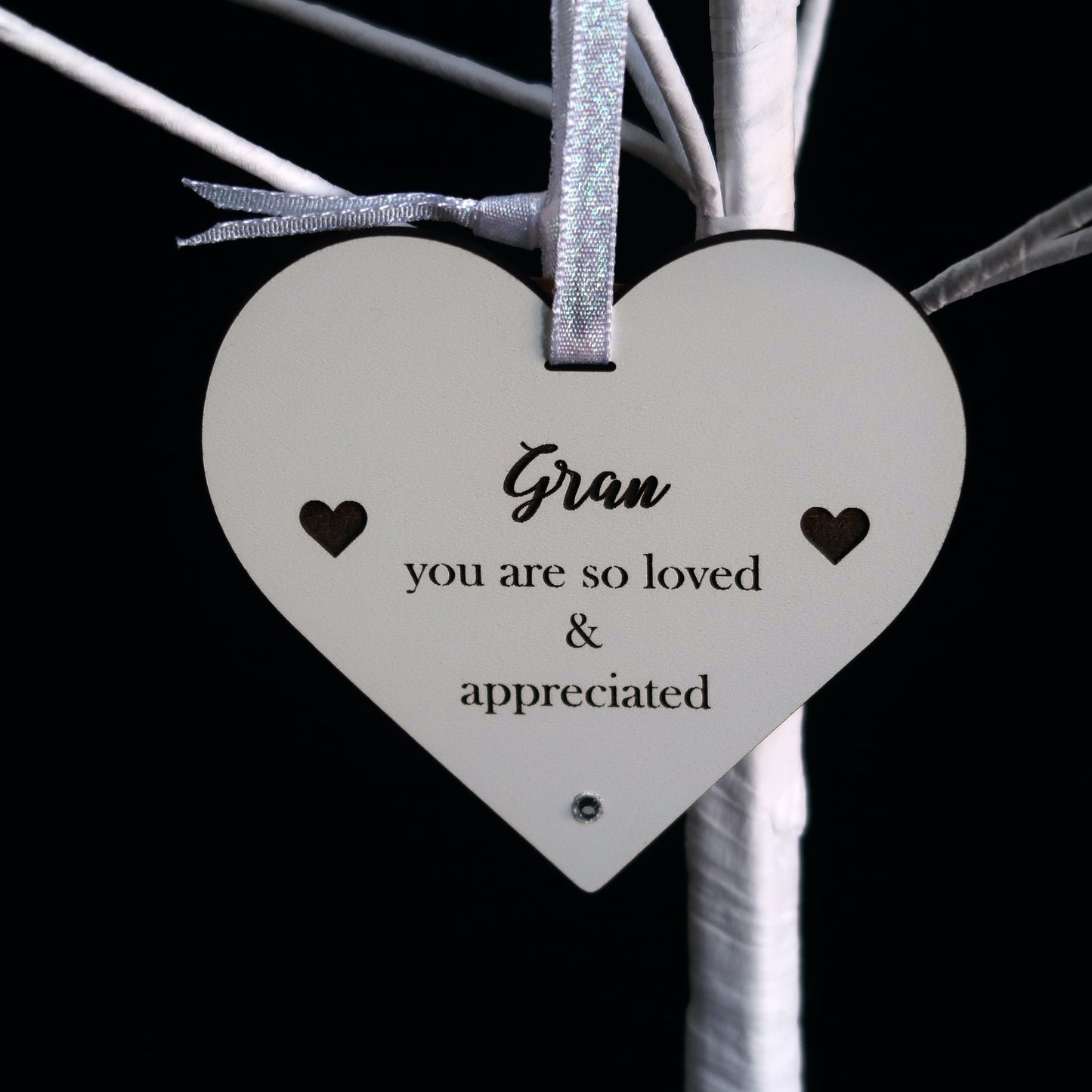 The Damside Hanging Love Heart Plaques