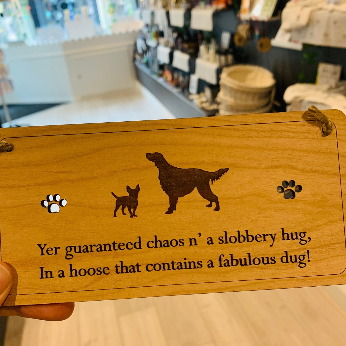 The Right Words Poetic Dog Plaques