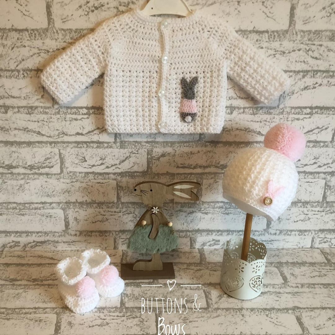 Buttons & Bows Baby Crochet Set