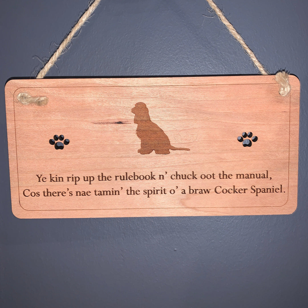 The Right Words Poetic Dog Plaques