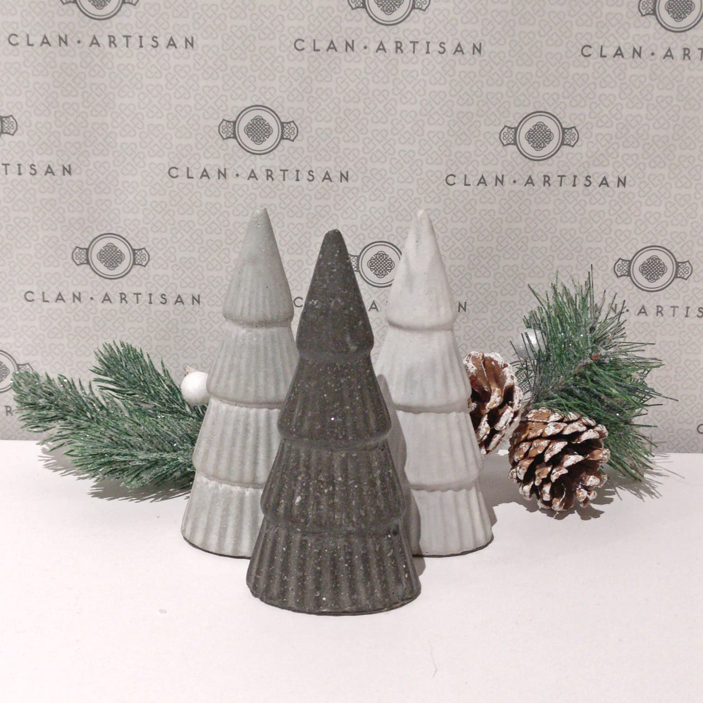 Zoe Scott Designs Handmade Winter Concrete Tree