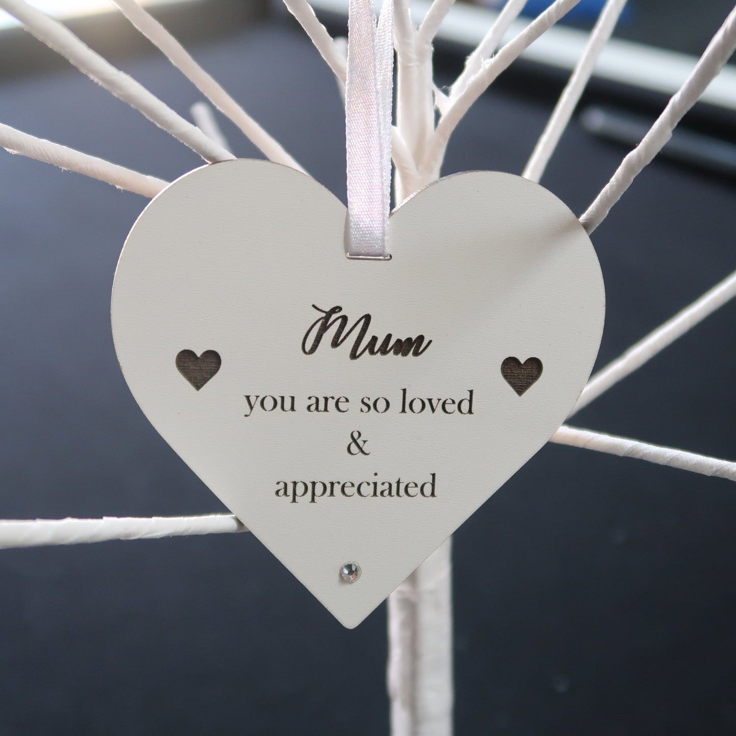 The Damside Hanging Love Heart Plaques